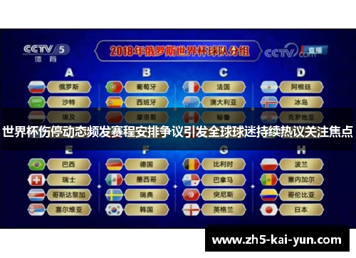 世界杯伤停动态频发赛程安排争议引发全球球迷持续热议关注焦点